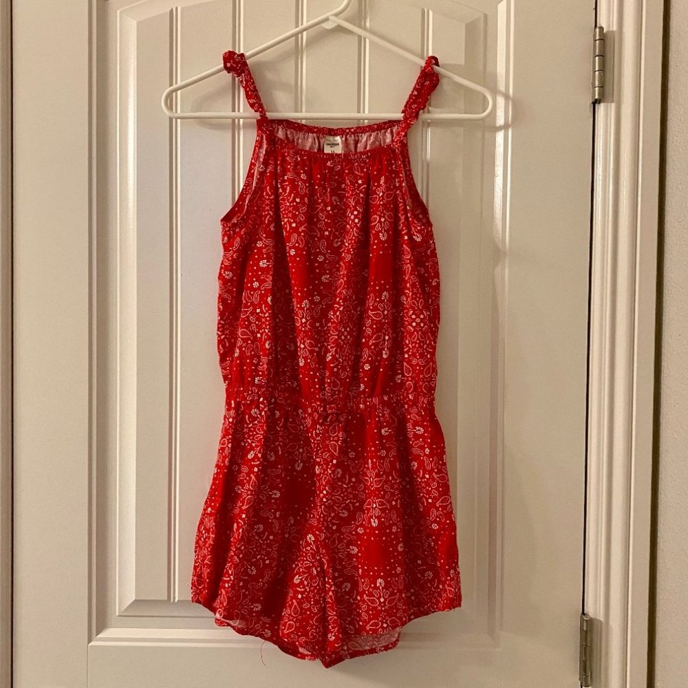 Red Romper, size 14